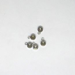 4mm Anhänger  Edelst. silber quer