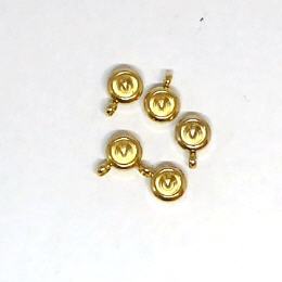 4mm Anhänger  Edelst. gold