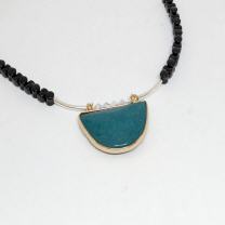 Kette Boho Style  Petrol