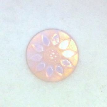 Round Cabochon Sonnenblume Hellrose