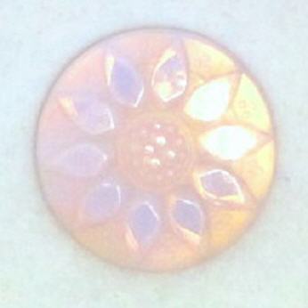 Round Cabochon Sonnenblume Hellrose