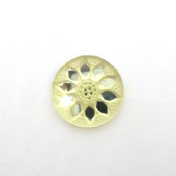 Round Cabochon Sonnenblume Hellgelb