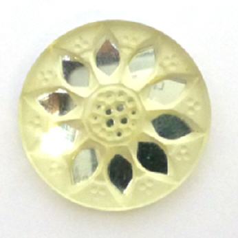 Round Cabochon Sonnenblume Hellgelb