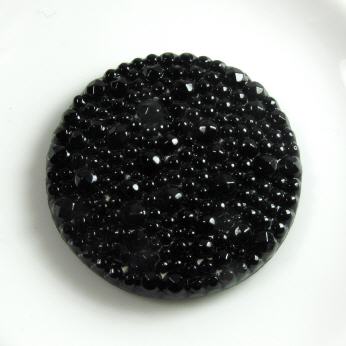 Round Cabochon Schwarz