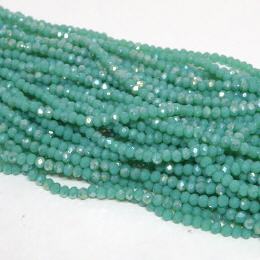 Glasstrang Opaque Turquoise Luster 2mm