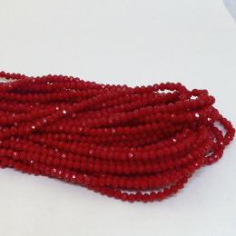 Glasstrang Opaque  Red 3mm