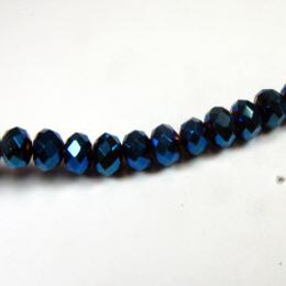 Glasstrang Metallic Blue 3mm