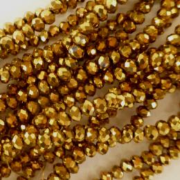 Glasstrang Metallic Gold 3mm