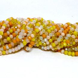 Glasstrang Yellow Mix 4mm