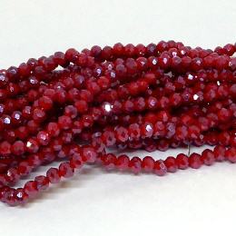 Glasstrang Opaque Red Luster 4mm